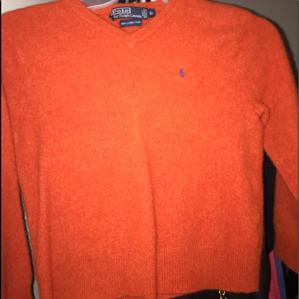Long sleeve orange shirt